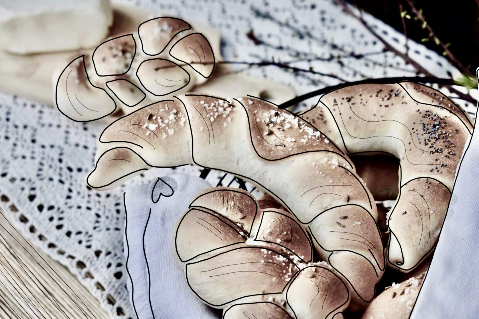 K U R Z  - - Domácí rohlíky, pletýnky, housky a jiné kousky